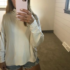 Free People Cream Turtle Neck